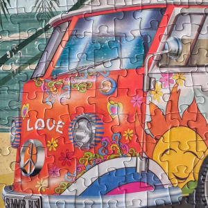 Puzzle 300 Pieces - Mandala - The Hippy Van - High Quality Puzzle