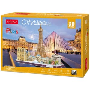 Cubic Fun 3D Puzzle | CITY LINE PARIS | 3D Puzzle | 114 pcs 🗼✨ Build Your Own Paris Skyline