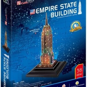 CubicFun 3D Puzzle | Empire State Building LED | 38 Pieces | A Stunning Architectural Marvel! 🏙️ ✨