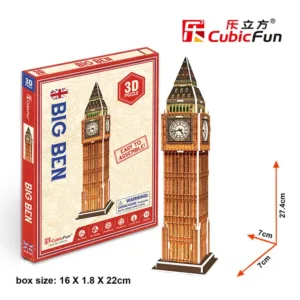 Cubic Fun 3D Puzzle | Big Ben | 3D Puzzle | 13 pcs 🕰️