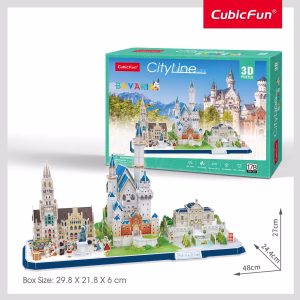 CubicFun 3D Puzzle | CITY LINE BAVARIA 🏰 | 178 Pieces