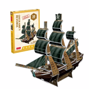 Cubic Fun 3D Puzzle | Queen Anne’s Revenge🏴‍☠️ | 24 Pieces