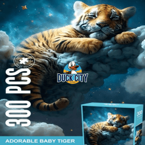 Puzzle 300 Pieces Playful Mario | Adorable Baby Tiger 🐱 New Collection | Velvet Puzzle | Playful Mario Comes With Poster | High Quality Puzzle
