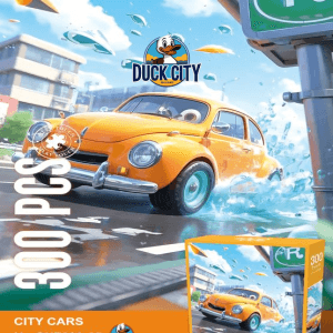 Puzzle 300 Pieces Playful Mario | Crazy Yellow Car🚗 City Cars Collection | Velvet Puzzle | Playful Mario Comes With Poster | High Quality Puzzle