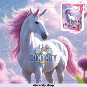 Puzzle 300 Pieces Playful Mario | Pink Unicorn 🦄 Velvet Puzzle | Playful Mario Comes With Poster | High Quality Puzzle