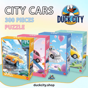 Puzzle 300 Pieces Playful Mario | Car and Ballons 🚗🎈 City Cars Collection | Velvet Puzzle | Playful Mario Comes With Poster | High Quality Puzzle
