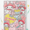Diamond Painting Egypt | My Melody Sanrio | Full Round Drill Diamond Painting 40×30 cm | Pre-Stretched Canvas on Wooden Frame